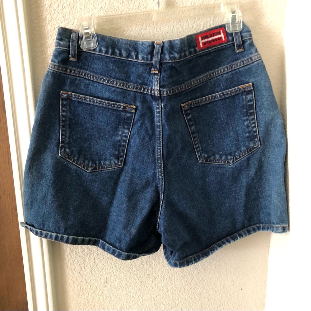 Halson Vintage 90s Baggy Mom Shorts Y2K High Waist Jean Size 10 Medium Wash - Picture 8 of 9